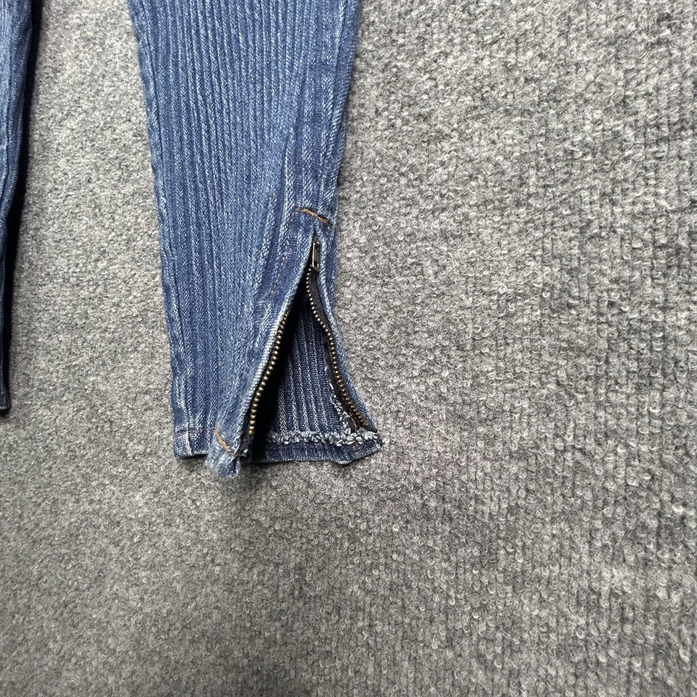 Vintage Jeanjer High Waist Jeans Stretch Tapered Ankle Zip Size 7 Cotton Rare - Picture 8 of 12